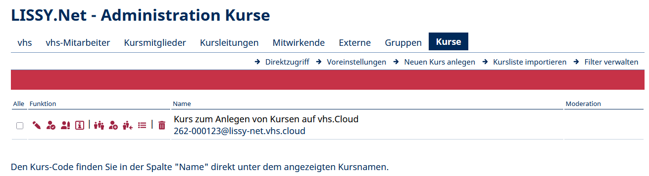 Kursmitglied hinzufügen